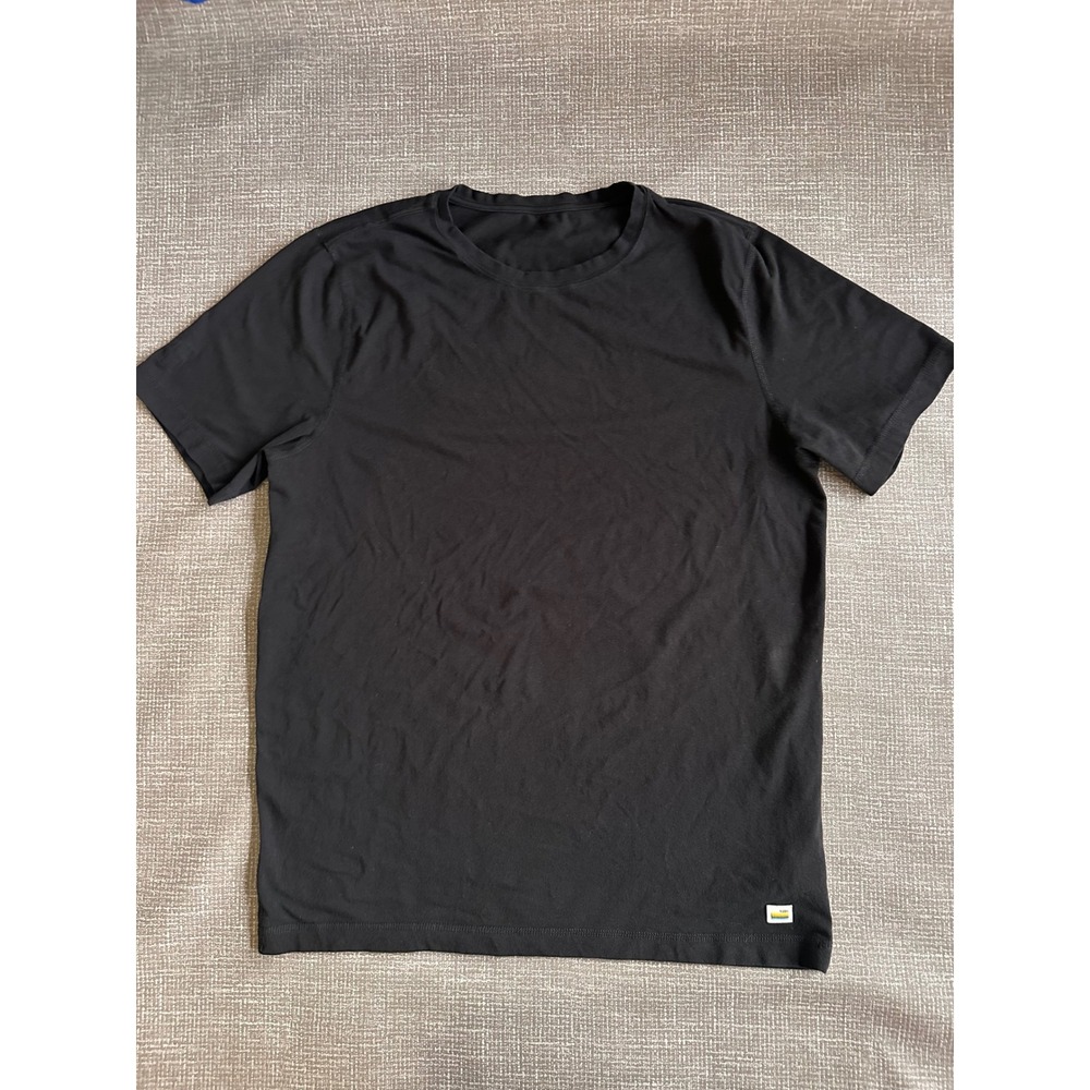 Vuori Strato Tech Tee Mens Small Black Heather Performance Short Sleeve T-Shirt